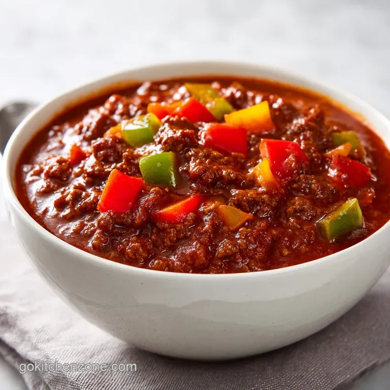 Beef Chili: Hearty and Slow-Cooked