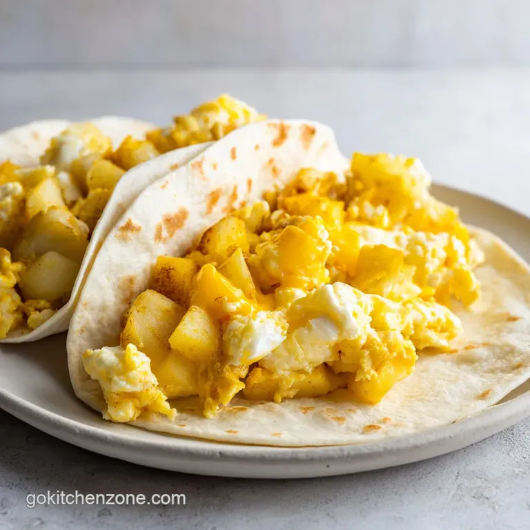 Potato Egg and Cheese Breakfast Tacos: Crispy and Golden