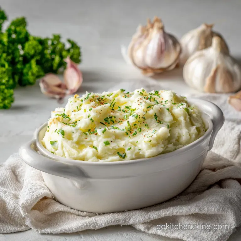 Prime Rib Side Dish with Garlic Mashed Potatoes