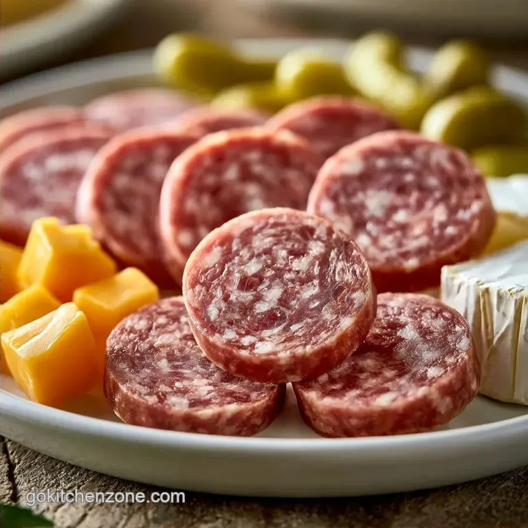 Sausage and Cheese Platter: Smoky and Sharp