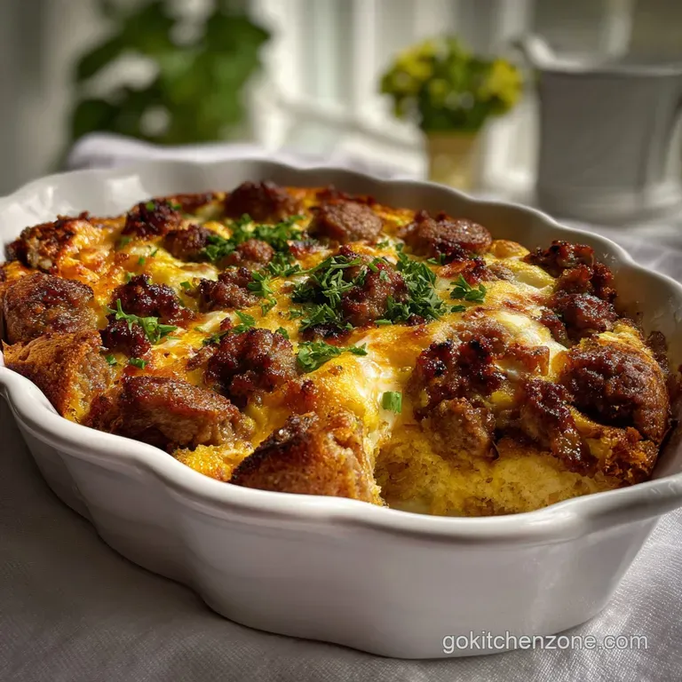 Sausage and Cheese Egg Casserole Recipe