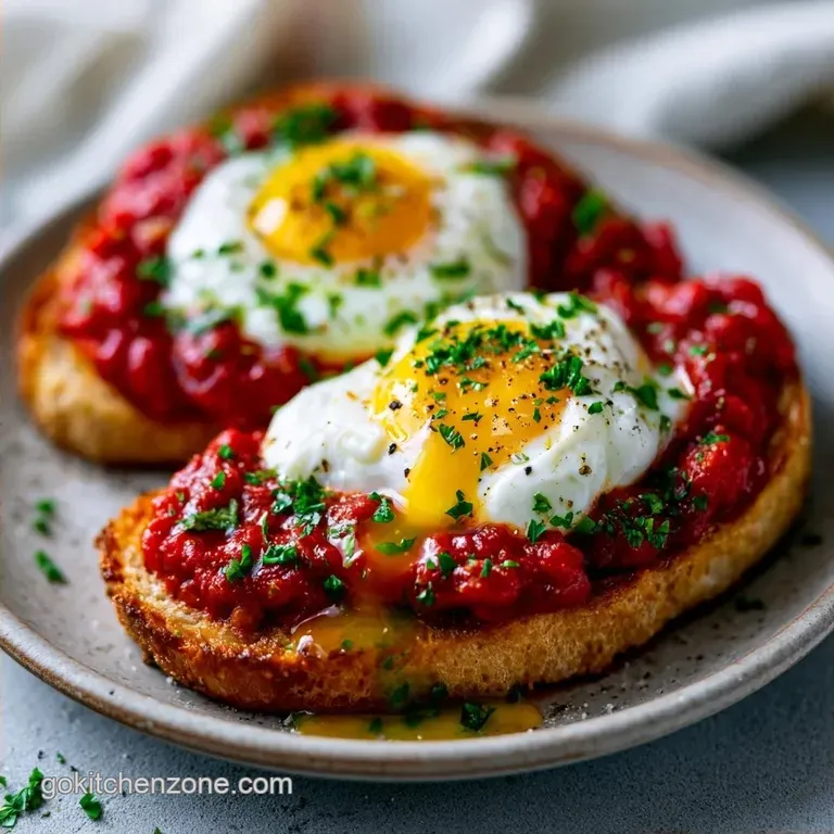 Easy Shakshouka Toast: Crispy and Savoury