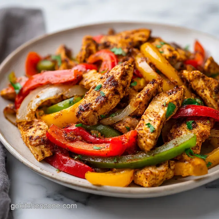Sheet Pan Oven Baked Chicken Fajitas