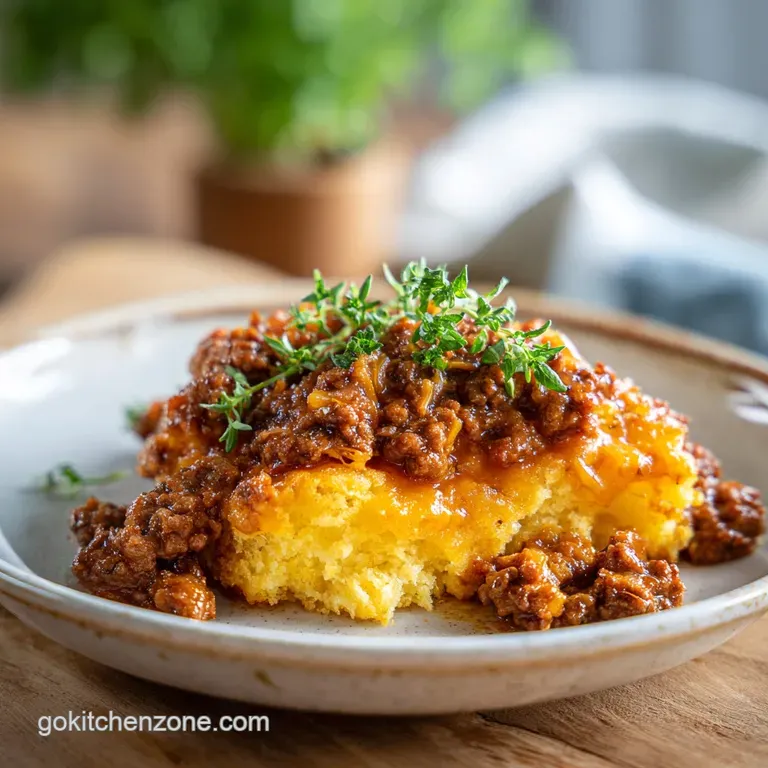 Sloppy Joe Tater Tot Casserole