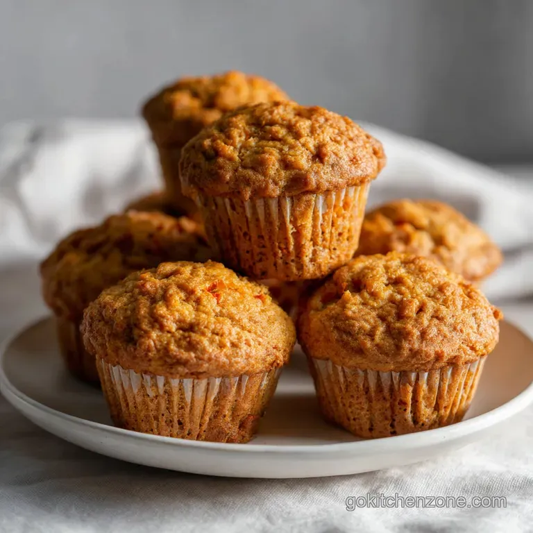 Soft Moist Carrot Muffins Recipe