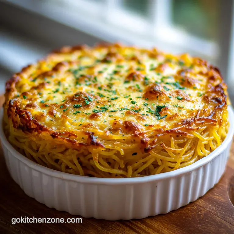 Spaghetti Pie Recipe: Crispy Baked