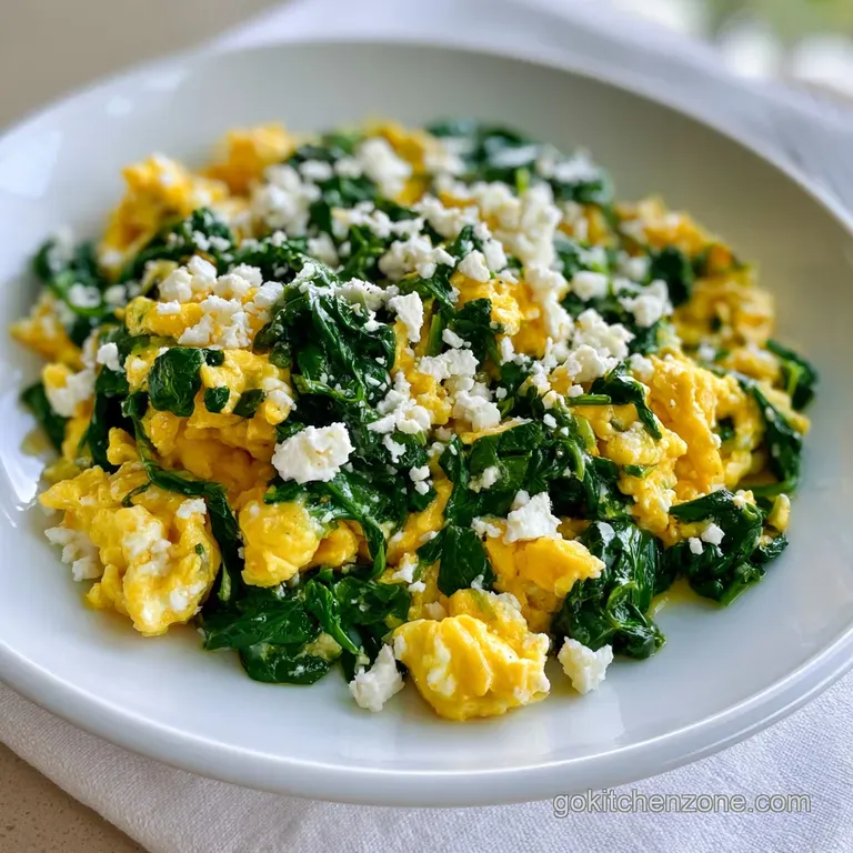 Poached eggs resting on a bed of saut&eacute;ed spinach, drizzled with glossy olive oil and topped with black pepper.