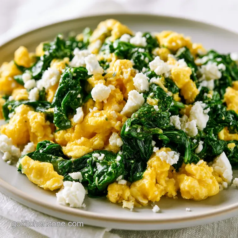 Spinach and Eggs: High-Protein and Silky