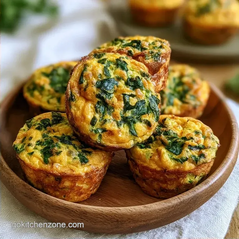 Best Muffin Tin Cottage Cheese Egg Bites with Spinach
