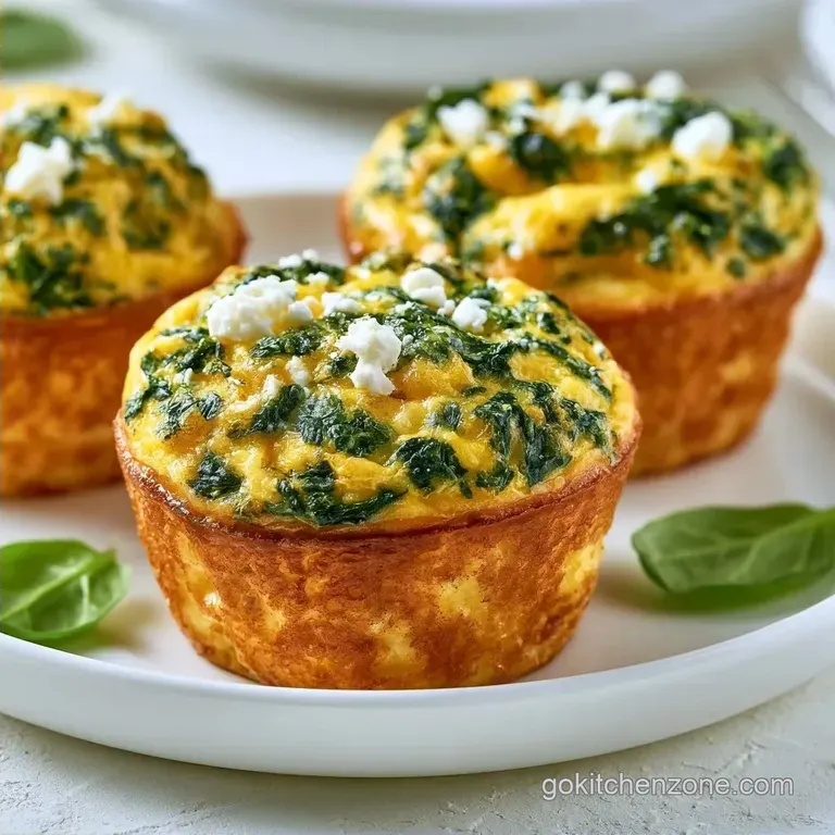 Spinach and Feta Egg Muffins for Meal Prep