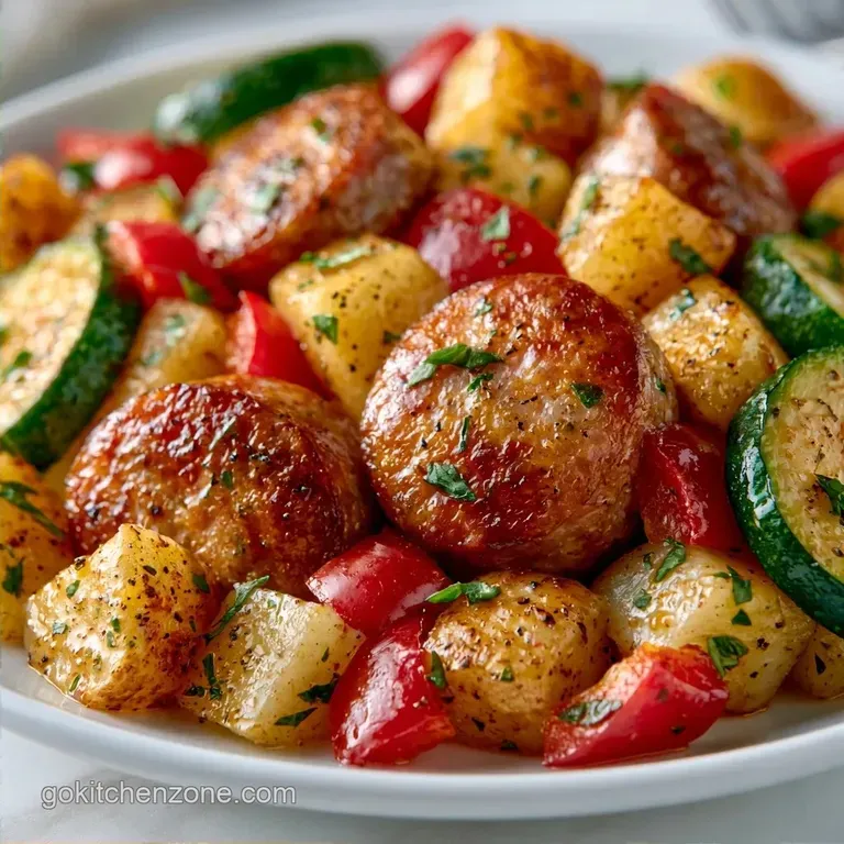 Summer Sausage Skillet Dinner with Potatoes